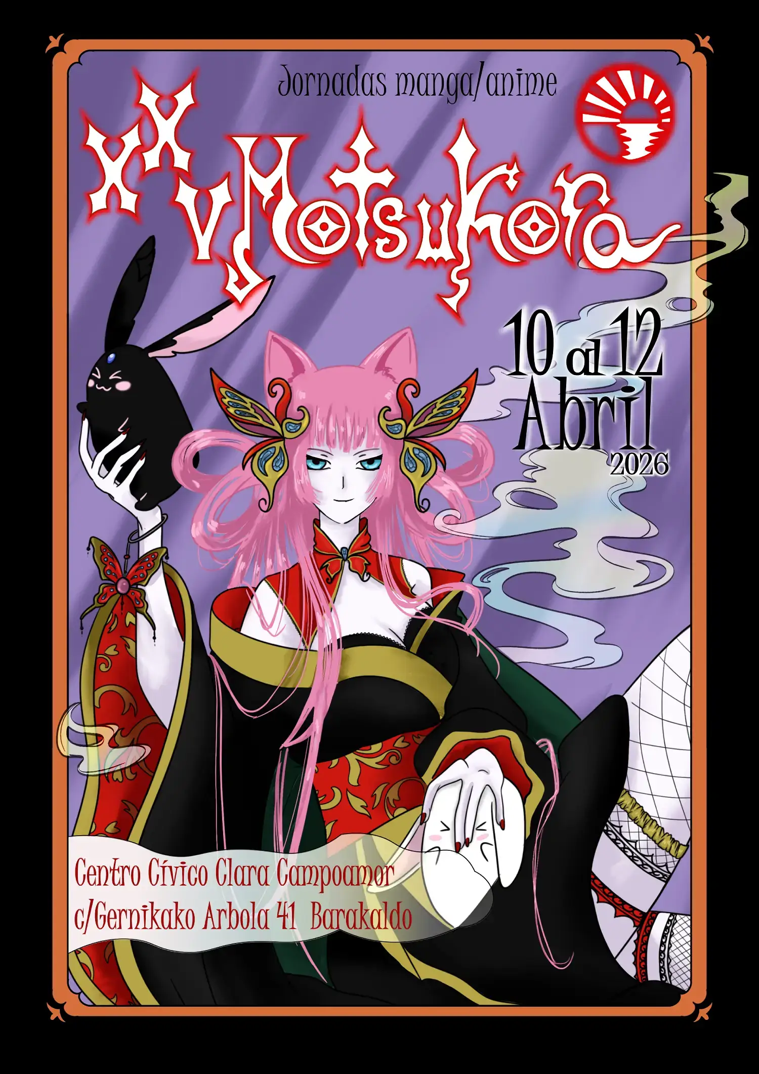 Cartel de las XXV Jornadas Manga y Anime de Motsukora