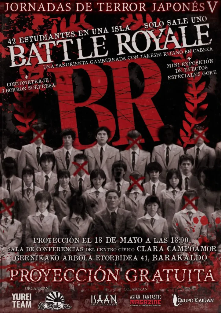 Cartel de la proyección de Battle Royale