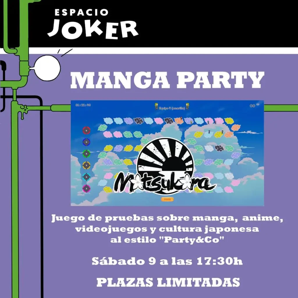 Cartel Espacio Joker del Manga-Party de septiembre 2023